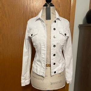 Out from the Kloth White Denim Jacket